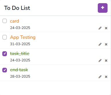 To-Do List View